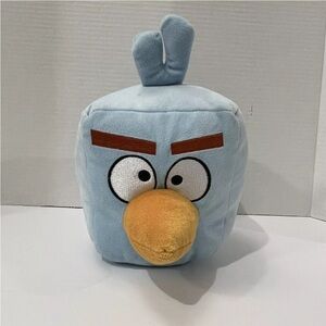Angry Birds Space Plush Ice Cube Blue Square Bird Toy Stuffed Animal 6” No Sound